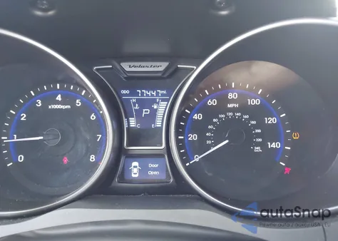 2014 Hyundai Veloster Turbo W/Black из США, поврежденный, VIN KMHTC6AEXEU200073